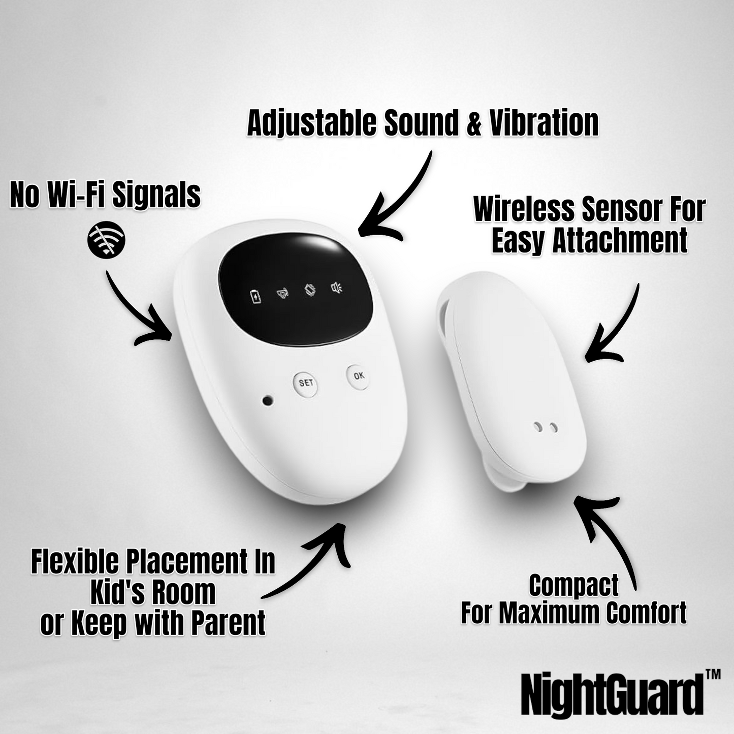 NightSense™ Wireless Bedwetting Alarm